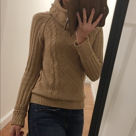 zara camel turtleneck